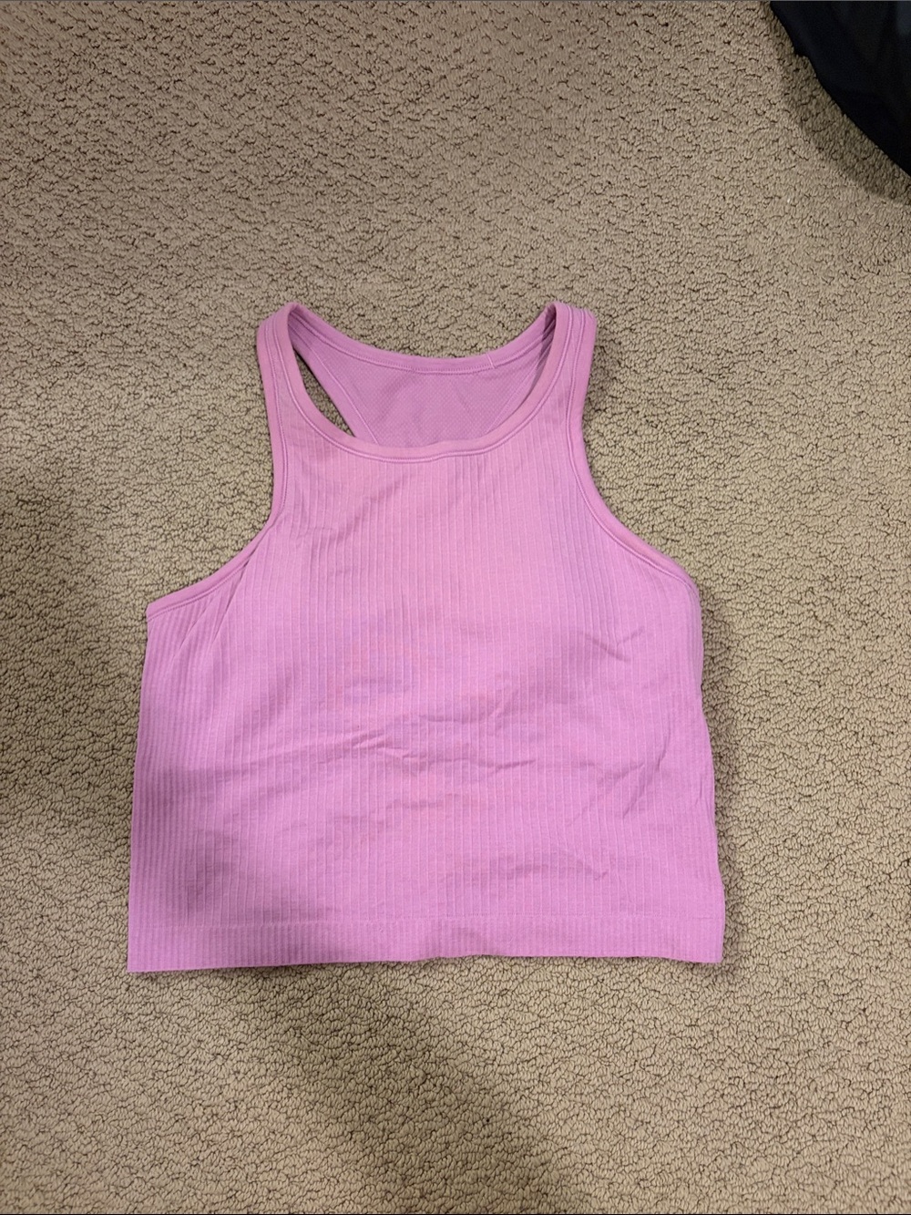 lululemon athletica Ribbed Racerback Crop Tank - Light Pink